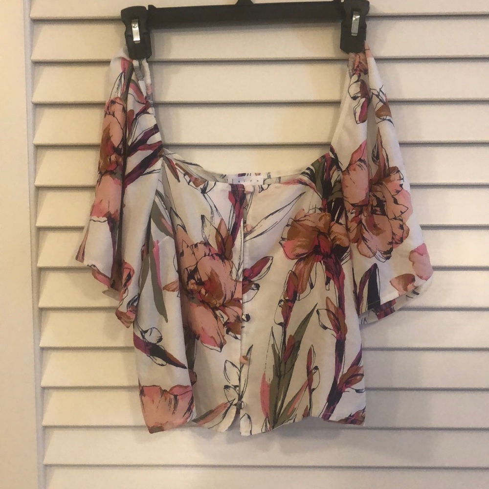 Leith Floral Print Blouse